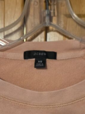 J.Crew Soft Peach Crewneck Sweatshirt - XS